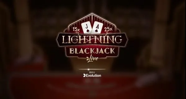 Lightning Blackjack プレイ画面